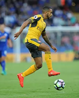 Leicester City V Arsenal 2016-17 Prints: Theo Walcott (Arsenal). Leicester City 0: 0 Arsenal