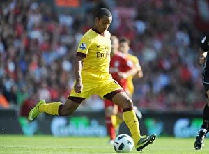 Images Dated 15th August 2010: Theo Walcott (Arsenal). Liverpool 1: 1 Arsenal, Barclays Premier League