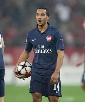 Images Dated 9th December 2009: Theo Walcott (Arsenal). Olympiacos 1: 0 Arsenal, UEFA Champions League, Group H