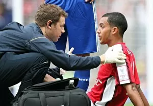 Theo Walcott and Arsenal Physio Colin Lewin