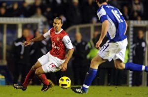 Images Dated 1st January 2011: Theo Walcott (Arsenal) Scott Dann (Birmingham). Birmingham City 0: 3 Arsenal