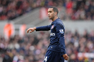 Stoke City v Arsenal - FA Cup 2009-10 Gallery: Theo Walcott (Arsenal). Stoke City 3: 1 Arsenal. FA Cup 4th Round. The Britannia Stadium