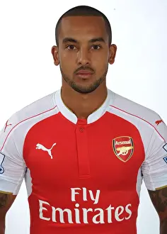 Arsenal 1st Team Photocall 2015-16 Prints: Theo Walcott at Arsenal's 2015-16 First Team Photocall