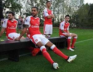 Images Dated 21st September 2016: Theo Walcott at Arsenal's 2016-17 First Team Photocall