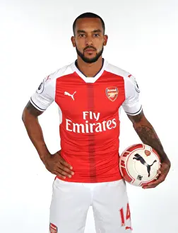 Theo Walcott at Arsenal's 2016-17 First Team Photocall