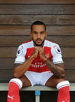 Theo Walcott at Arsenal's 2016-17 First Team Photocall