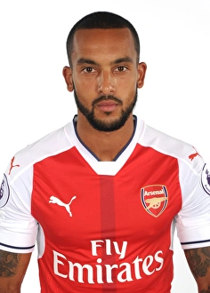 Theo Walcott at Arsenal's 2016-17 Team Photocall