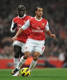 Arsenal V Manchester City 2010-11 Prints: Theo Walcott at Arsenal's Emirates Stadium in 0:0 Draw Against Manchester City