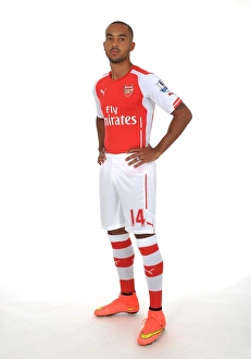 Arsenal Photocall 2014/15 Prints: Theo Walcott at Arsenal's Emirates Stadium (2014/15)