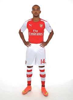 Arsenal Photocall 2014/15 Prints: Theo Walcott at Arsenal's Emirates Stadium (2014/15)