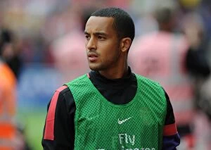 Stoke City v Arsenal 2012-13 Collection: Theo Walcott: Arsenal's Ready-to-Go Weapon Against Stoke City (2012-13)