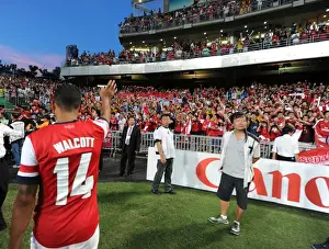 Theo Walcott Bids Farewell to Arsenal Fans in Hong Kong after Kitchee FC Match