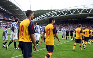 Huddersfield v Arsenal 2008-09 Collection: Theo Walcott and Carlos Vela (Arsenal)