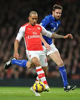 Theo Walcott Dashes Past Matthew Upson: Arsenal vs Leicester City, Premier League 2014-15