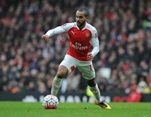 Arsenal v Hull City - FA Cup 2015-16 Collection: Theo Walcott in FA Cup Action: Arsenal vs. Hull City