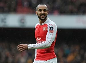 Arsenal v Hull City - FA Cup 2015-16 Collection: Theo Walcott in FA Cup Action: Arsenal vs Hull City