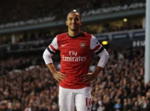 Tottenham Hotspur V Arsenal 2012-13 Prints: Theo Walcott Faces Off: Tottenham Hotspur vs. Arsenal, Premier League 2012-13