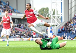 Theo Walcott Foul: Blackburn Rovers vs Arsenal, Premier League - September 17, 2011