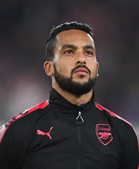 Arsenal V Red Star Belgrade 2017-18 Prints: Theo Walcott Gears Up for Arsenal's Europa League Clash Against Red Star Belgrade