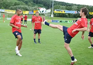 Pre Season 2010-11 Prints: Theo Walcott and Havard Nordtveit Arsenal Training Camp, Bad Waltersdorf