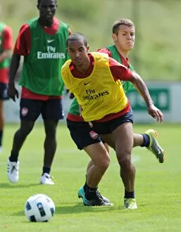 Images Dated 20th July 2010: Theo Walcott and Jack Wilshere (Arsenal). Arsenal Training Camp, Bad Waltersdorf