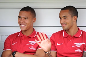 Theo Walcott and Kieran Gibbs (Arsenal). Barnet 0:4 Arsenal, Pre season friendly Theo Walcott and Kieran Gibbs (Arsenal). Barnet 0:4 Arsenal, Pre season friendly