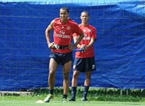 Images Dated 23rd July 2010: Theo Walcott and Kieran Gibbs (Arsenal). Arsenal Training Camp, Bad Waltersdorf