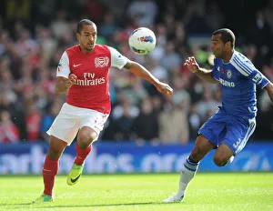 Chelsea V Arsenal 2011-12 Prints: Theo Walcott Outmaneuvers Ashley Cole: Chelsea vs. Arsenal, Premier League 2011-12