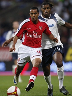 Bolton V Arsenal 2008-9 Prints: Theo Walcott Outmaneuvers Ricardo Vaz Te: Arsenal's Victory Over Bolton Wanderers in the 2008-2009 Premier League