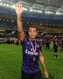 Malaysia XI V Arsenal 2012-13 Prints: Theo Walcott Post-Match: Arsenal vs Malaysia XI (2012)