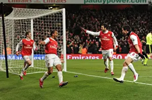 Theo Walcott and Samir Nasri: Arsenal's Unstoppable Duo Celebrate 3-1 Victory Over Chelsea
