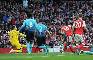 Arsenal V Swansea City 2016-17 Prints: Theo Walcott Scores Arsenal's Second Goal Against Swansea City (2016-17)