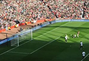 Arsenal V Tottenham 2011-12 Prints: Theo Walcott Scores First Arsenal Goal Against Tottenham (2011-12)