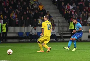 FC BATE Borisov V Arsenal 2017-18 Prints: Theo Walcott Scores Against Igor Stasevich: Arsenal's Europa League Goal