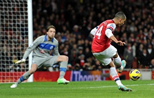 Arsenal V Newcastle United 2012-13 Prints: Theo Walcott Scores the Opener: Arsenal vs. Newcastle United, Premier League 2012-13