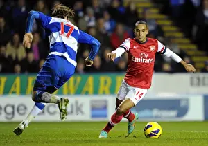 Reading V Arsenal 2012-13 Prints: Theo Walcott Scores Past Kaspars Gorkss: Reading vs. Arsenal, Premier League 2012-13