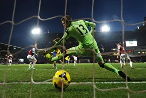 West Ham United V Arsenal 2013-14 Prints: Theo Walcott Scores Against West Ham: Arsenal's Victory in the Premier League, 2013-14