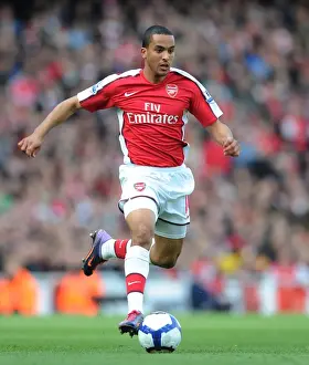 Arsenal V Wolverhampton Wanderers 2009-10 Prints: Theo Walcott Scores the Winning Goal: Arsenal 1-0 Wolverhampton Wanderers