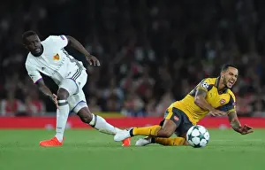 Arsenal V FC Basel 2016-17 Prints: Theo Walcott vs. Adama Traore: A Battle of Wings at the Emirates