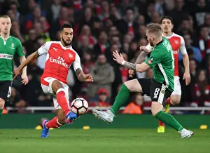 Arsenal V Lincoln City 2016-17 Prints: Theo Walcott vs Alan Power: Arsenal vs Lincoln City - Emirates FA Cup Quarter-Final Showdown