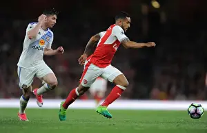 Arsenal V Sunderland 2016-17 Prints: Theo Walcott vs. Bryan Oviedo: A Battle at the Emirates - Arsenal v Sunderland