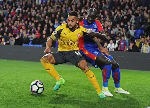 Crystal Palace V Arsenal 2016-17 Prints: Theo Walcott vs. Mamadou Sakho: A Battle at Selhurst Park