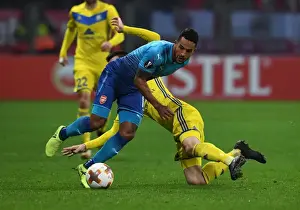 FC BATE Borisov V Arsenal 2017-18 Prints: Theo Walcott vs. Mirko Ivanic: A Europa League Battle