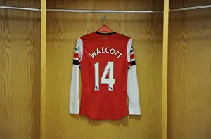 Arsenal V Aston Villa - 2012-13 Prints: Theo Walcott's Arsenal Jersey at Emirates Stadium: Arsenal vs Aston Villa (2012-13)