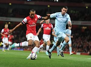Arsenal v Coventry City - Capital One Cup 2012-13 Collection: Theo Walcott's Brace: Arsenal Crushes Coventry City in Capital One Cup