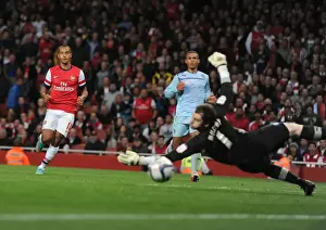 Arsenal V Coventry City - Capital One Cup 2012-13 Prints: Theo Walcott's Brace: Arsenal Thrash Coventry City in Capital One Cup