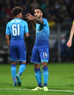 Images Dated 28th September 2017: Theo Walcott's Brace: Arsenal Triumphs Over BATE Borisov in Europa League
