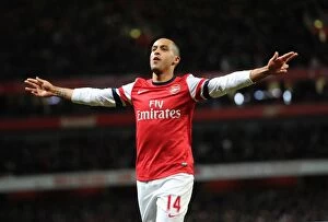 Arsenal v Newcastle United 2012-13 Collection: Theo Walcott's Brace: Arsenal vs. Newcastle United (Premier League, 2012-13)