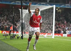 Arsenal V Slavia Prague 2007-08 Prints: Theo Walcott's Brace: Arsenal's Dominant 7-0 Win Over Slavia Prague in the Champions League