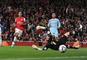 Arsenal V Coventry City - Capital One Cup 2012-13 Prints: Theo Walcott's Brace: Arsenal's Thrashing of Coventry City in Capital One Cup